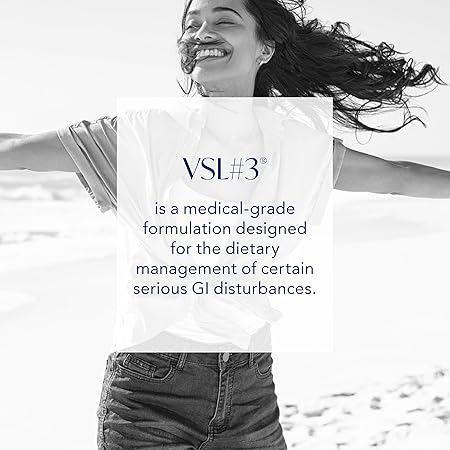 VSL #3® Probiotics for Digestive Health, IBS & UC Symptoms - 112.5B CFUs, High-Potency