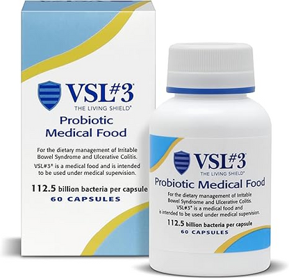 VSL #3® Probiotics for Digestive Health, IBS & UC Symptoms - 112.5B CFUs, High-Potency